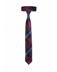 Мужской темно-синий галстук в шотландскую клетку от Signature