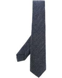 Мужской темно-синий галстук с геометрическим рисунком от Barba