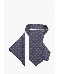 Мужской темно-синий галстук с принтом от Fayzoff S.A.
