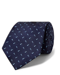 Мужской темно-синий галстук с принтом от Turnbull & Asser