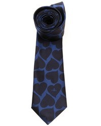 Мужской темно-синий галстук с принтом от Vivienne Westwood