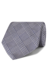 Мужской темно-синий галстук с узором "гусиные лапки" от Tom Ford