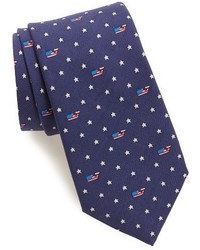 Темно-синий галстук со звездами
