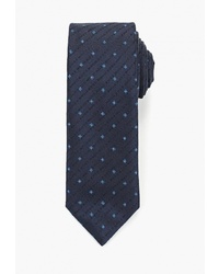 Мужской темно-синий галстук от BOSS HUGO BOSS