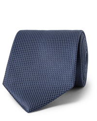 Мужской темно-синий галстук от Ermenegildo Zegna