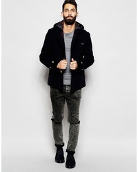 Мужской темно-синий дафлкот от Gloverall