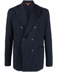 Мужской темно-синий двубортный пиджак от Barena