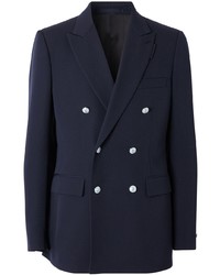 Мужской темно-синий двубортный пиджак от Burberry