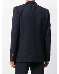 Мужской темно-синий двубортный пиджак от Givenchy