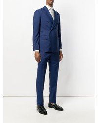 Мужской темно-синий двубортный пиджак от Gabriele Pasini