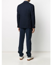 Мужской темно-синий двубортный пиджак от Gabriele Pasini