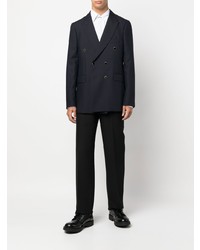 Мужской темно-синий двубортный пиджак от PT TORINO