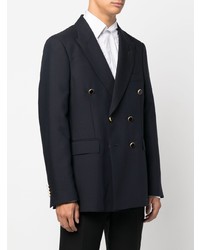 Мужской темно-синий двубортный пиджак от PT TORINO