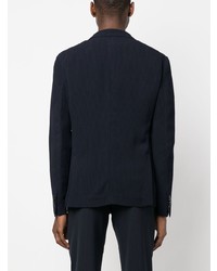 Мужской темно-синий двубортный пиджак от Giorgio Armani