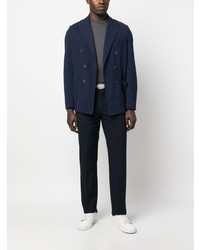 Мужской темно-синий двубортный пиджак от Circolo 1901