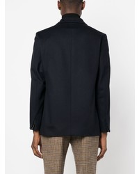 Мужской темно-синий двубортный пиджак от Low Brand