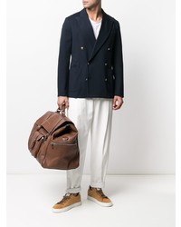 Мужской темно-синий двубортный пиджак от Circolo 1901