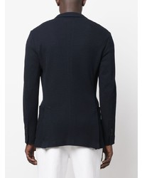 Мужской темно-синий двубортный пиджак от Drumohr