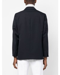 Мужской темно-синий двубортный пиджак от Low Brand