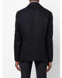 Мужской темно-синий двубортный пиджак от Dondup