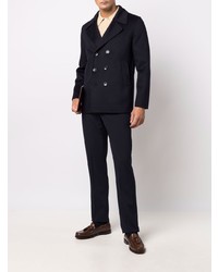 Мужской темно-синий двубортный пиджак от Paltò