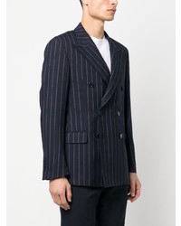 Мужской темно-синий двубортный пиджак от Polo Ralph Lauren