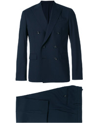 Мужской темно-синий двубортный пиджак от DSQUARED2