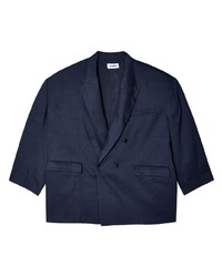 Мужской темно-синий двубортный пиджак от Hed Mayner