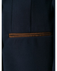 Женский темно-синий двубортный пиджак от Etro