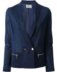 Женский темно-синий двубортный пиджак от Kolor
