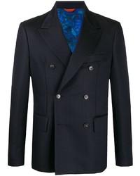 Мужской темно-синий двубортный пиджак от Missoni