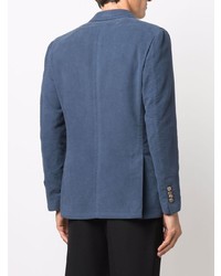 Мужской темно-синий двубортный пиджак от Gabriele Pasini