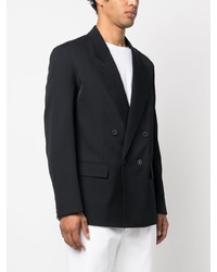 Мужской темно-синий двубортный пиджак от Valentino