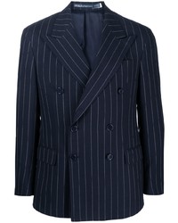 Мужской темно-синий двубортный пиджак от Polo Ralph Lauren