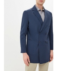 Мужской темно-синий двубортный пиджак от Primo Emporio