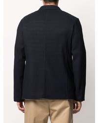 Мужской темно-синий двубортный пиджак от Tonello