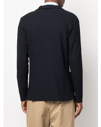 Мужской темно-синий двубортный пиджак от Manuel Ritz