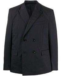 Мужской темно-синий двубортный пиджак от Valentino