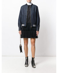 Женский темно-синий джинсовый бомбер от Capucci