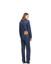 Темно-синий джинсовый комбинезон от Dsquared2