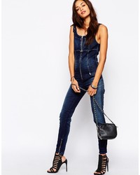 Темно-синий джинсовый комбинезон от Diesel