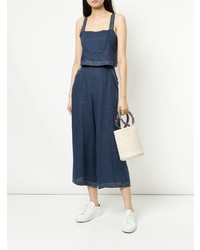 Темно-синий джинсовый комбинезон от Suboo