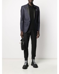 Мужской темно-синий джинсовый пиджак от DSQUARED2