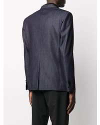 Мужской темно-синий джинсовый пиджак от DSQUARED2