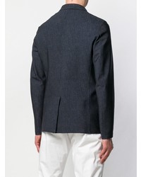 Мужской темно-синий джинсовый пиджак от Herno