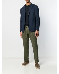 Мужской темно-синий джинсовый пиджак от Boglioli