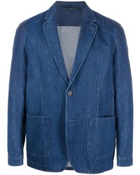 Мужской темно-синий джинсовый пиджак от Lardini
