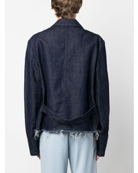 Мужской темно-синий джинсовый пиджак от Lanvin