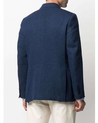 Мужской темно-синий джинсовый пиджак от Mp Massimo Piombo