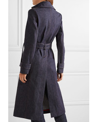 Женский темно-синий джинсовый плащ от Victoria Beckham